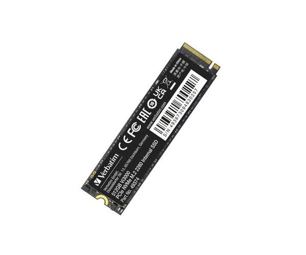 Verbatim Накопитель NVME gen3 NGFF 2280 Verbateem VI3000 512GB — Фото 1 | PuzzlePC