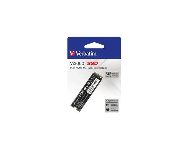 Verbatim Накопитель NVME gen3 NGFF 2280 Verbateem VI3000 512GB — Миниатюра 3
