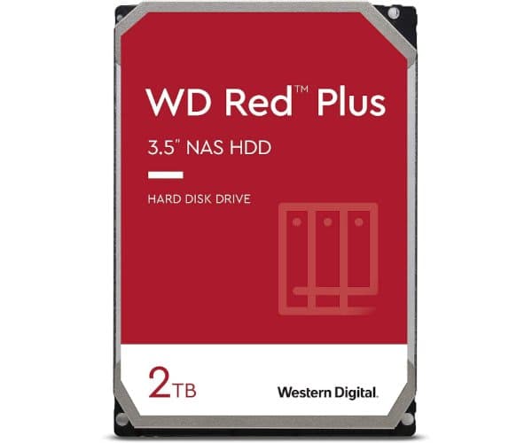 Western Digital Накопитель WD Red Plus NAS 2TB HDD 5400RPM 256MB Cache SATA III — Миниатюра 2