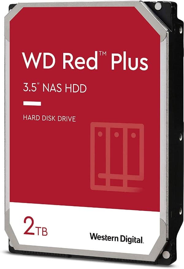 Western Digital Накопитель WD Red Plus NAS 2TB HDD 5400RPM 256MB Cache SATA III — Миниатюра 4