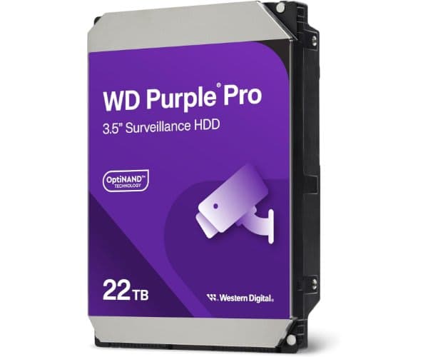 Western Digital Накопитель WD 22TB PURPLE Pro Survailance 512MB Cache 7200 rpm SATA III HDD — Миниатюра 2