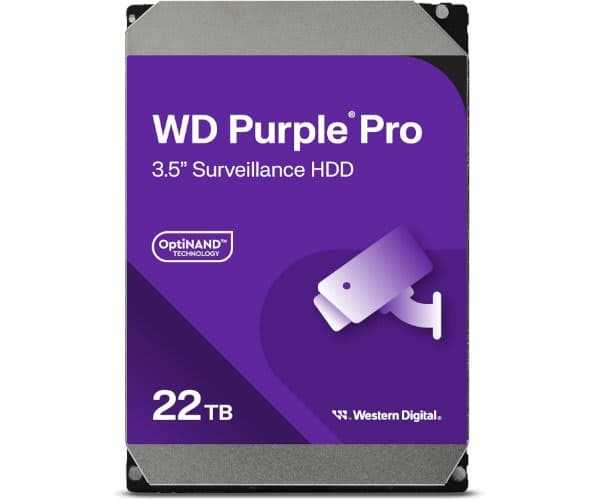 Western Digital Накопитель WD 22TB PURPLE Pro Survailance 512MB Cache 7200 rpm SATA III HDD — Фото 1 | PuzzlePC