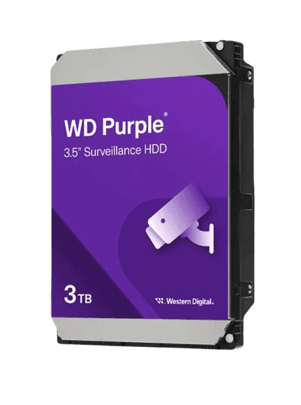 Western Digital Storage WD 3TB Purple 5400rpm 128MB 3.5 HDD — Preview 2