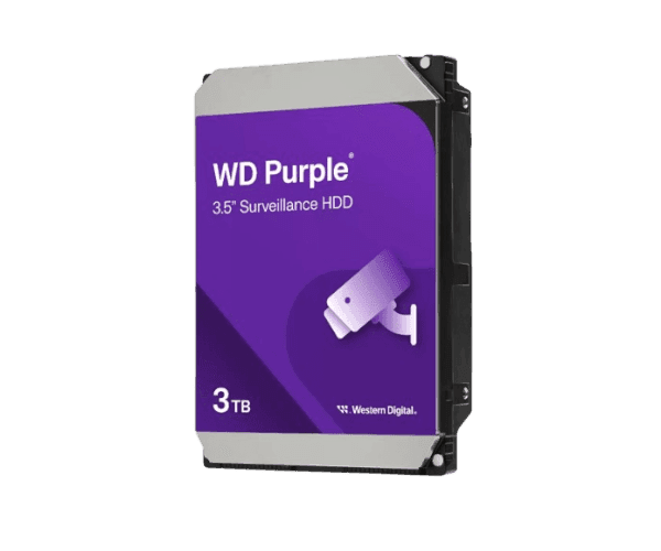 Western Digital Storage WD 3TB Purple 5400rpm 128MB 3.5 HDD — Image 1 | PuzzlePC