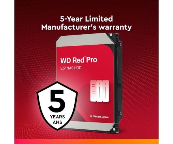 Western Digital Накопитель WD Red PRO NAS 4TB HDD 7200RPM 256MB Cache SATA III — Миниатюра 2