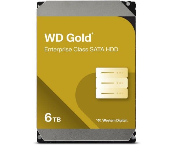 Western Digital Накопитель WD 6TB Gold Enterprise 7200RPM 256MB Cache Sata III HDD — Фото 1 | PuzzlePC