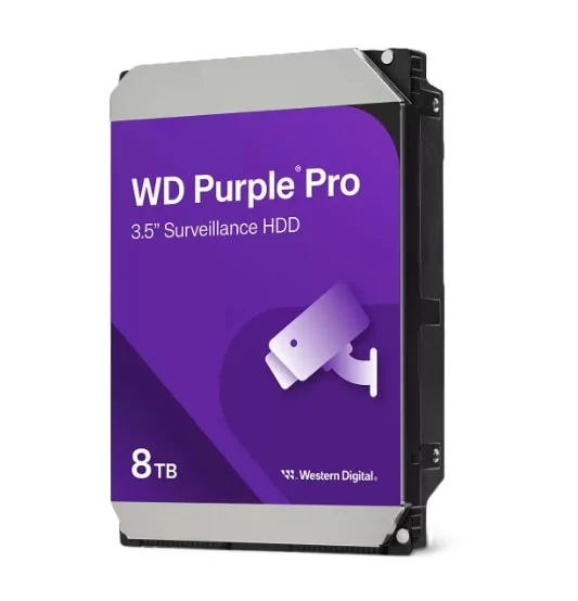 דיסק פנימי לנייח 3.5 Western Digital 8TB Purple PRO 7200RPM 256MB Cache HDD