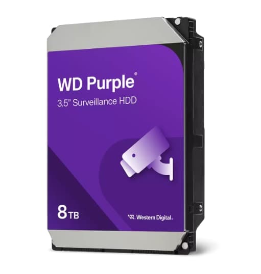 Western Digital Накопитель WD 8TB Purple 5400rpm 256MB 3.5 SATA III HDD — Миниатюра 2