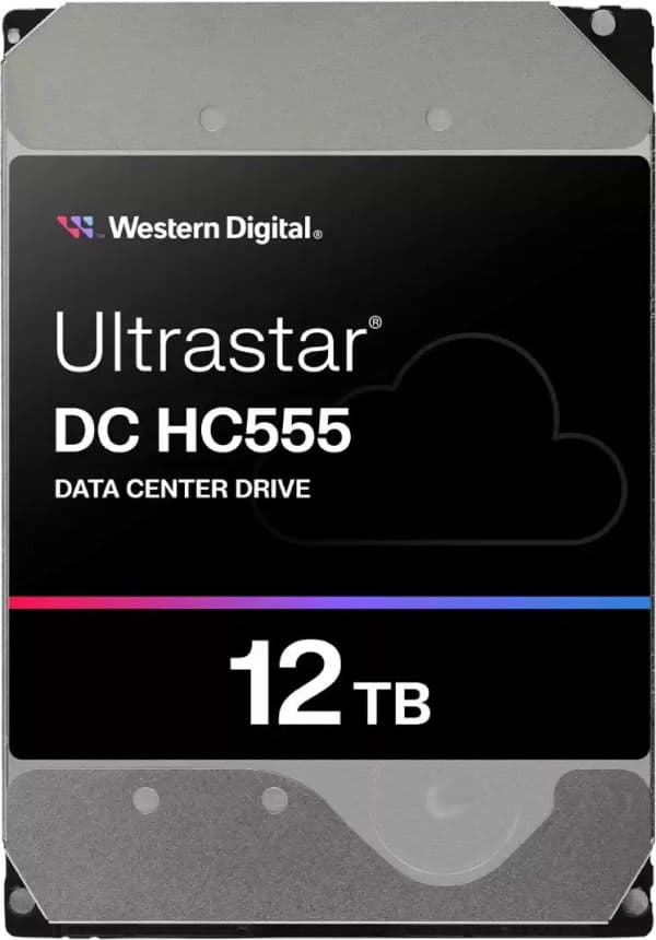 Western Digital Накопитель WD Ultrastar DC HC555 12TB Data Center HDD 3.5 7200RPM — Миниатюра 4