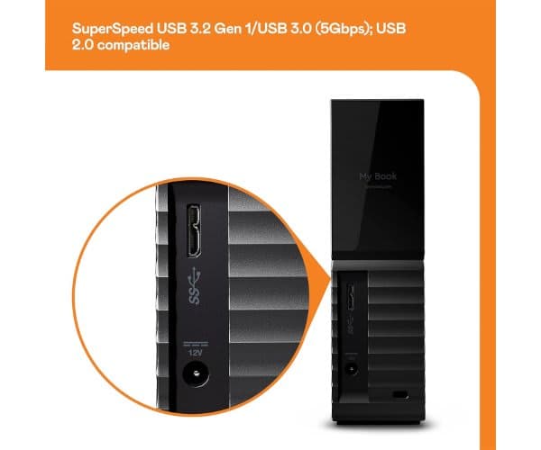 Western Digital WD MYBOOK 12TB 3.5 inch USB 3.2 Gen1 Backup Software HDD — Миниатюра 7