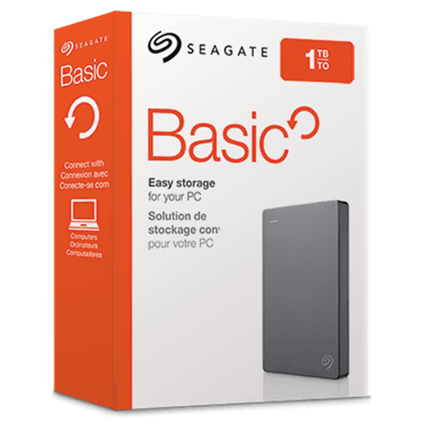 Seagate Basic Portable Drive 1TB 2.5 usb 3.0 HDD