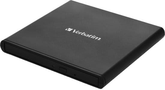 DVD נייד חיצוני שחור Verbatim External Slimline USB