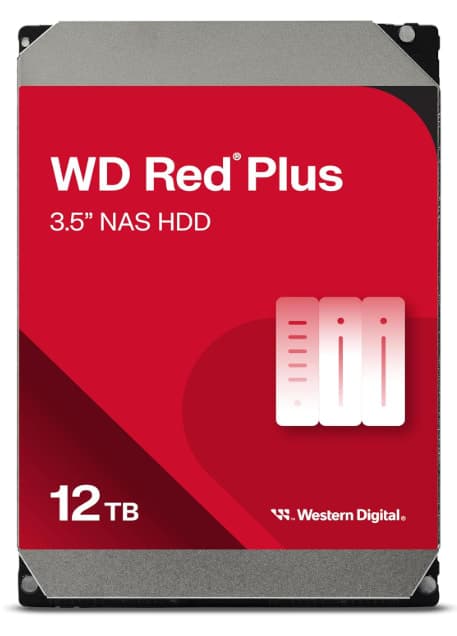 Накопитель 3.5 Western Digital 12TB HDD Red Plus 512MB Cache — Фото 1 | PuzzlePC