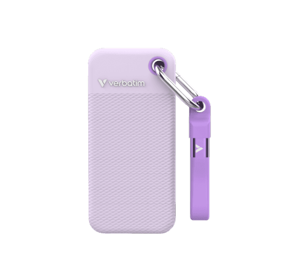 Накопитель Verbatim Pocket SSD 2TB USB C Gen2 Purple 1000MBps