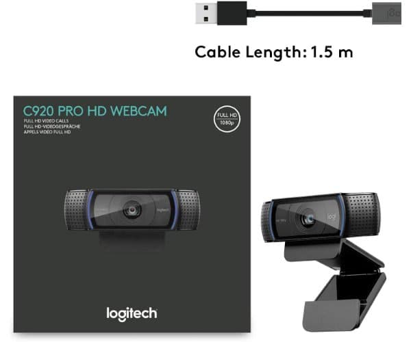 Веб-камера Logitech C920 1080p HD Pro Webcam With Mic — Миниатюра 3
