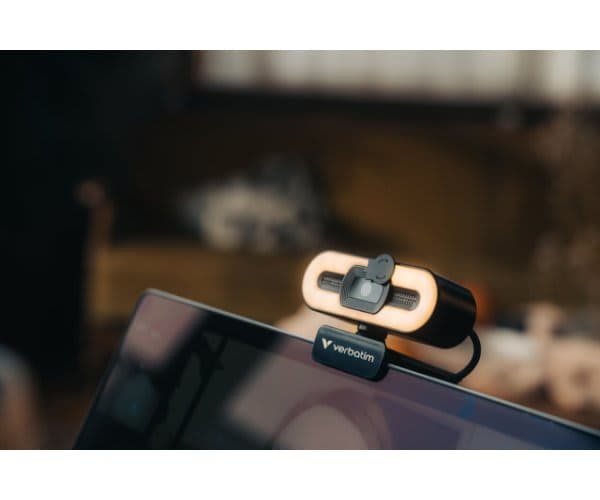 Webcam Verbatim AWC-02 FHD 1080P Autofocus with Mic and Light — Preview 5