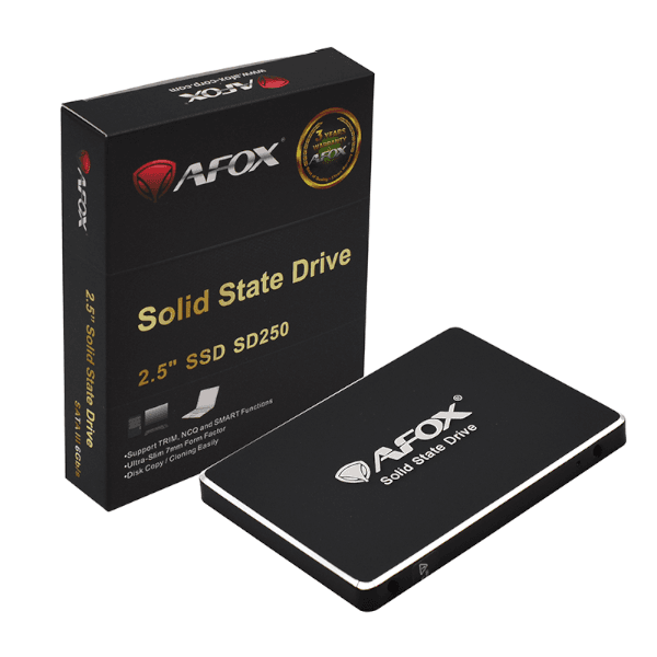 דיסק פנימי AFOX SD250 256GB SATAIII 2.5 3D NAND 550/450RW SATA SSD — תמונה 1 | PuzzlePC