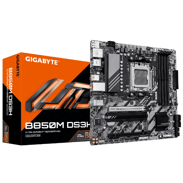 לוח אם Gigabyte B850M DS3H DDR5 MICRO-ATX AM5 2.5GBE LAN mATX — תמונה 1 | PuzzlePC