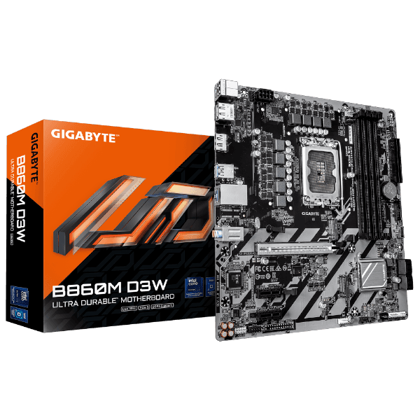 לוח אם Gigabyte B860M D3W DDR5 2XDP HDMI Micro-ATX PCIE5.0 mATX LGA1851 — תמונה 1 | PuzzlePC