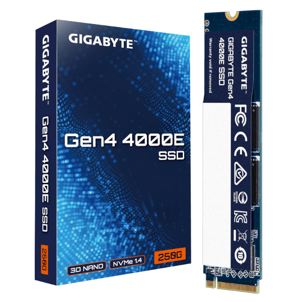 דיסק פנימי Gigabyte 4000E 250GB Gen4 SSD NVME 2280 — תמונה 1 | PuzzlePC