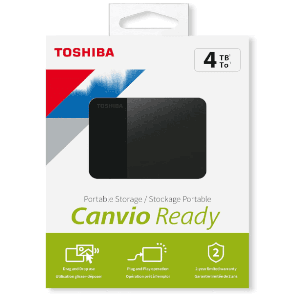 דיסק חיצוני Toshiba Canvio Ready 4TB 2.5 USB 3.2 — תמונה 1 | PuzzlePC