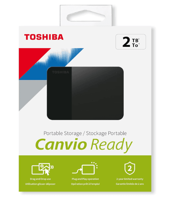 דיסק חיצוני Toshiba Canvio Ready 2TB 2.5 USB 3.2 — תמונה 1 | PuzzlePC