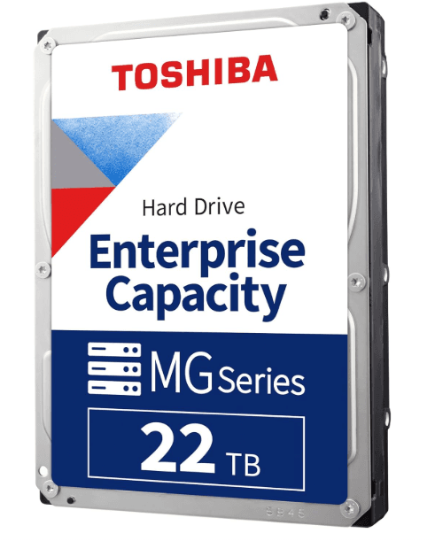 דיסק פנימי Toshiba MG Enterprise 22TB 3.5 HDD 7200 RPM 5Y — תמונה 1 | PuzzlePC