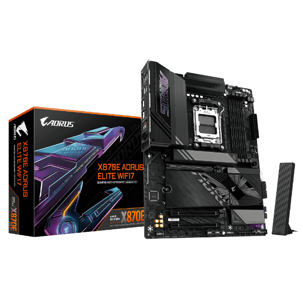 לוח אם Gigabyte X870E AORUS ELITE WIFI7 1.3 ATX DDR5 AM5 2.5GBE — תמונה 1 | PuzzlePC
