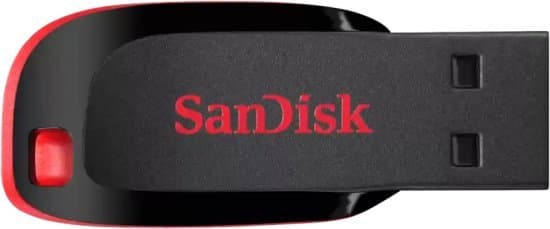זיכרון לנייד SanDisk Cruzer Blade USB Flash Drive 32GB Red 2.0 — תמונה 1 | PuzzlePC