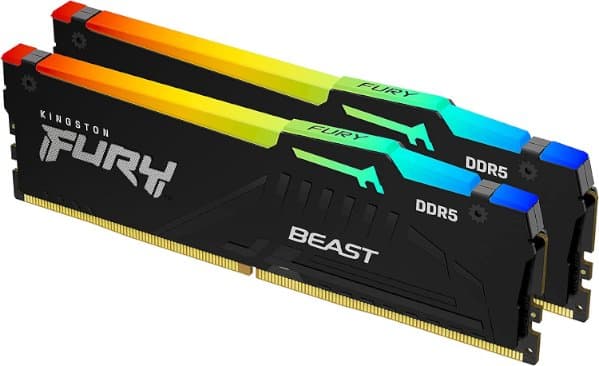 זיכרון לנייח Kingston Fury Beast RGB 2×16GB DDR5 6800MHz CL34 — תמונה 1 | PuzzlePC