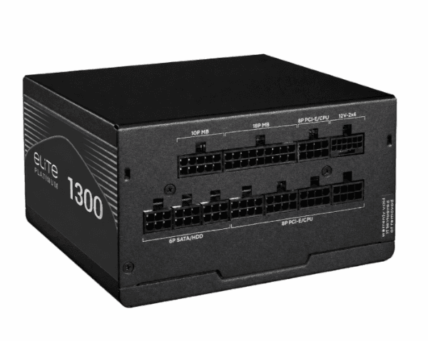 ספק כוח מודולרי Cooler Master Elite 80 Plus Platinum 1300W ATX 3. 80+ Platinum — תמונה 1 | PuzzlePC
