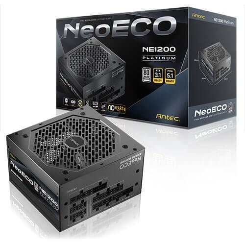 Antec ספק כוח Antex NE1200P 1200W 80Plus Platinum ATX3.1 full modular 80+ Platinum — תצוגה מקדימה 2