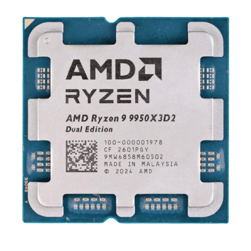 מעבד TDP Max 200W AMD Ryzen 9 9950X3D2 Dual TRAY 16C 32Thr — תמונה 1 | PuzzlePC