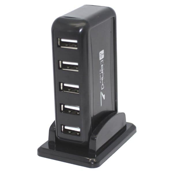 Accessory 7 PORT USB 2.0 אקטיבי כולל חיבור מתח