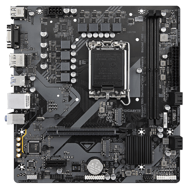 Motherboard Gigabyte B760M E DDR5 DP HDMI VGA 1GbE lan LGA1700 mATX — Image 1 | PuzzlePC