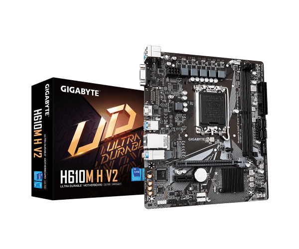 Материнка Gigabyte H610M H V2 DDR5 VGA HDMI mATX LGA1700 DDR4 — Фото 1 | PuzzlePC