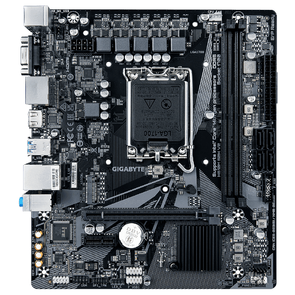 Motherboard Gigabyte H610M S2H V2 mATX DDR5 LGA1700 DDR4 — Image 1 | PuzzlePC