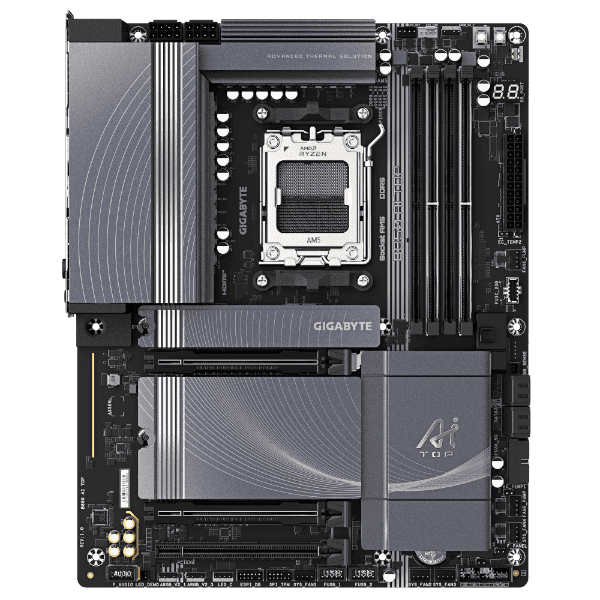 Материнка Gigabyte B850 AI TOP WIFI7 ATX DDR5 AM5 2x10GBE LAN — Фото 1 | PuzzlePC