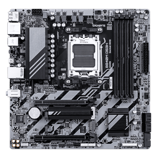 Материнка Gigabyte B840M DS3H for AMD AM5 Cpu DDR5 HDMI mATX — Фото 1 | PuzzlePC
