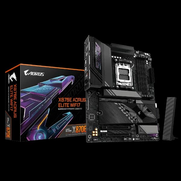 Motherboard Gigabyte X870E AORUS ELITE WIFI7 1.3 ATX DDR5 AM5 2.5GBE — Image 1 | PuzzlePC