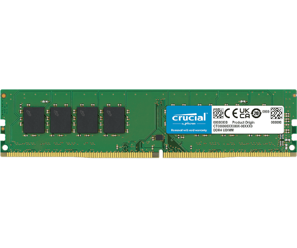 Memory Crucial Basic Memory 8GB DDR4 3200MHz CL22 — Image 1 | PuzzlePC