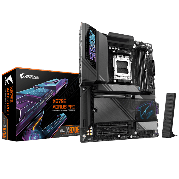 לוח אם Gigabyte X870E AORUS PRO ATX WIFI7 DDR5 AM5 2.5GBE LAN