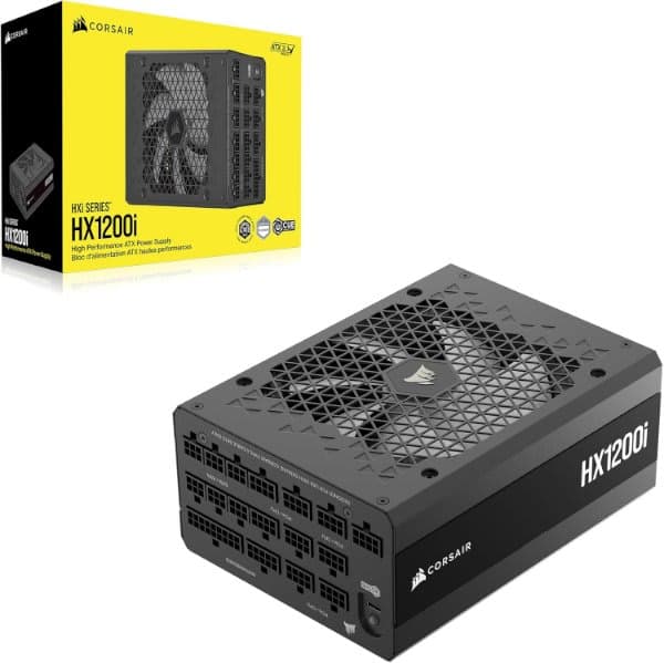 ספק כוח Corasir HX1200i ATX3.1 Full modular 80Plus Platinum Black 1200W 80+ Platinum