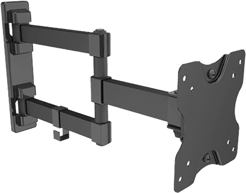 זרוע דו מפרקית מאלומיניום VESA 100/75 up to 27 and 15kg