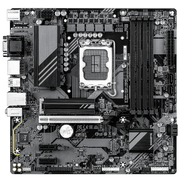 לוח אם Gigabyte B760M DS3H GEN5 M-ATX DDR5 DP HDMI LGA1700 — תמונה 1 | PuzzlePC