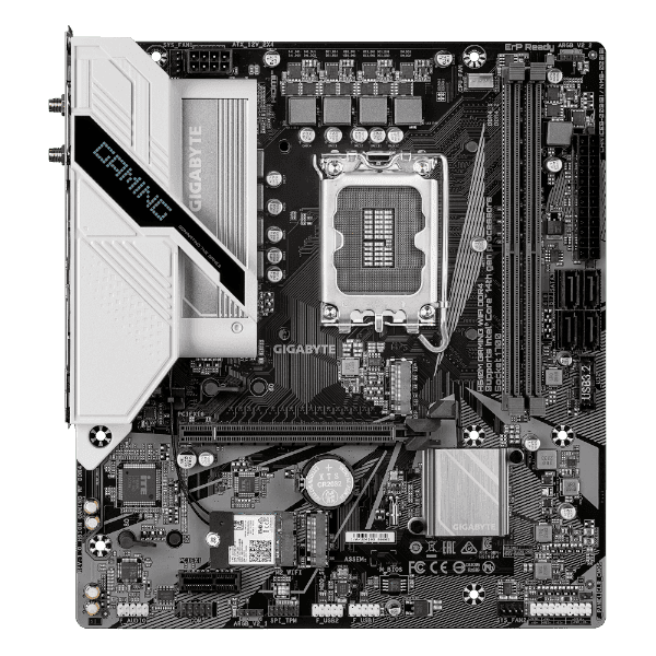Gigabyte לוח אם H610M GAMING WIFI DDR4 2XDP HDMI BT LGA1700 mATX — תמונה 1 | PuzzlePC