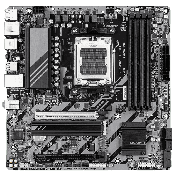 לוח אם Gigabyte B850M DS3H DDR5 MICRO-ATX AM5 2.5GBE LAN — תמונה 1 | PuzzlePC