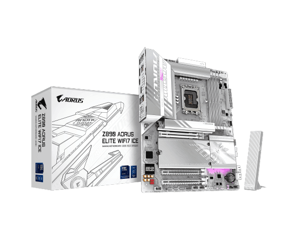 לוח אם Gigabyte Z890 AORUS ELITE WIFI7 ICE ATX LGA1851 — תמונה 1 | PuzzlePC