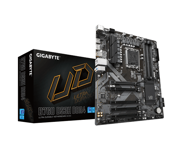 לוח אם Gigabyte B760 DS3H DDR4 ATX PCIE 4.0 DP HDMI LGA1700 — תמונה 1 | PuzzlePC