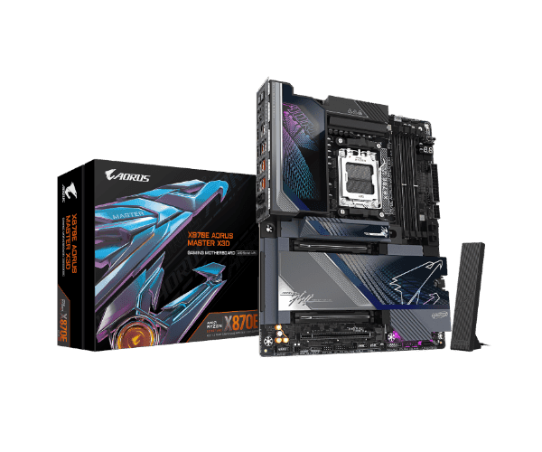 לוח אם Gigabyte X870E A MASTER X X3D 10GB/5GB lan Wifi 7 Usb 4.0 ATX AM5 DDR5 — תמונה 1 | PuzzlePC